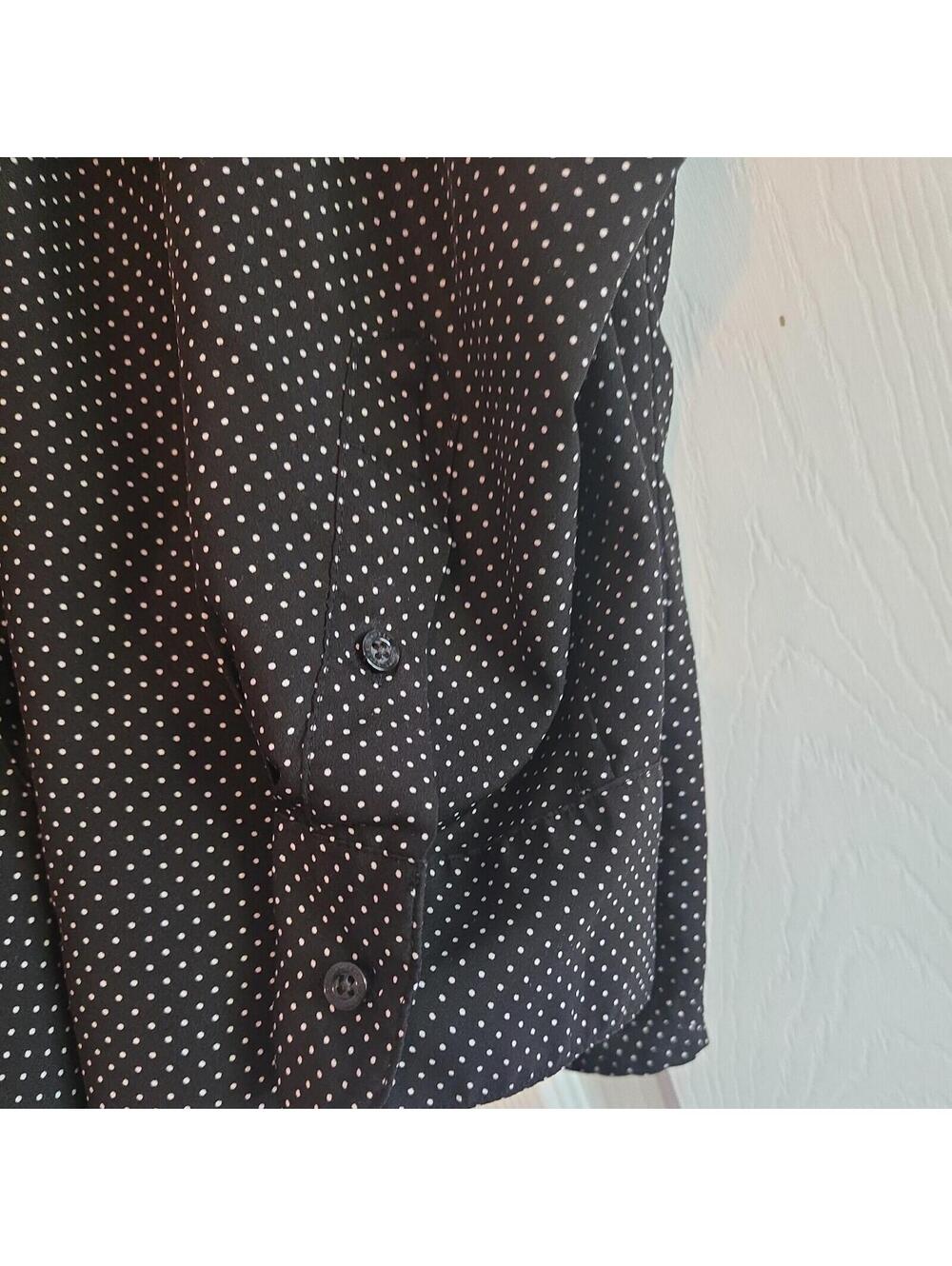 Lauren Ralph Lauren Polka Dot Button Down Blouse Business Casual 3xl Womens - Picture 3 of 7